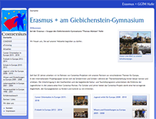 Tablet Screenshot of comeniusprojekt-tmg.de